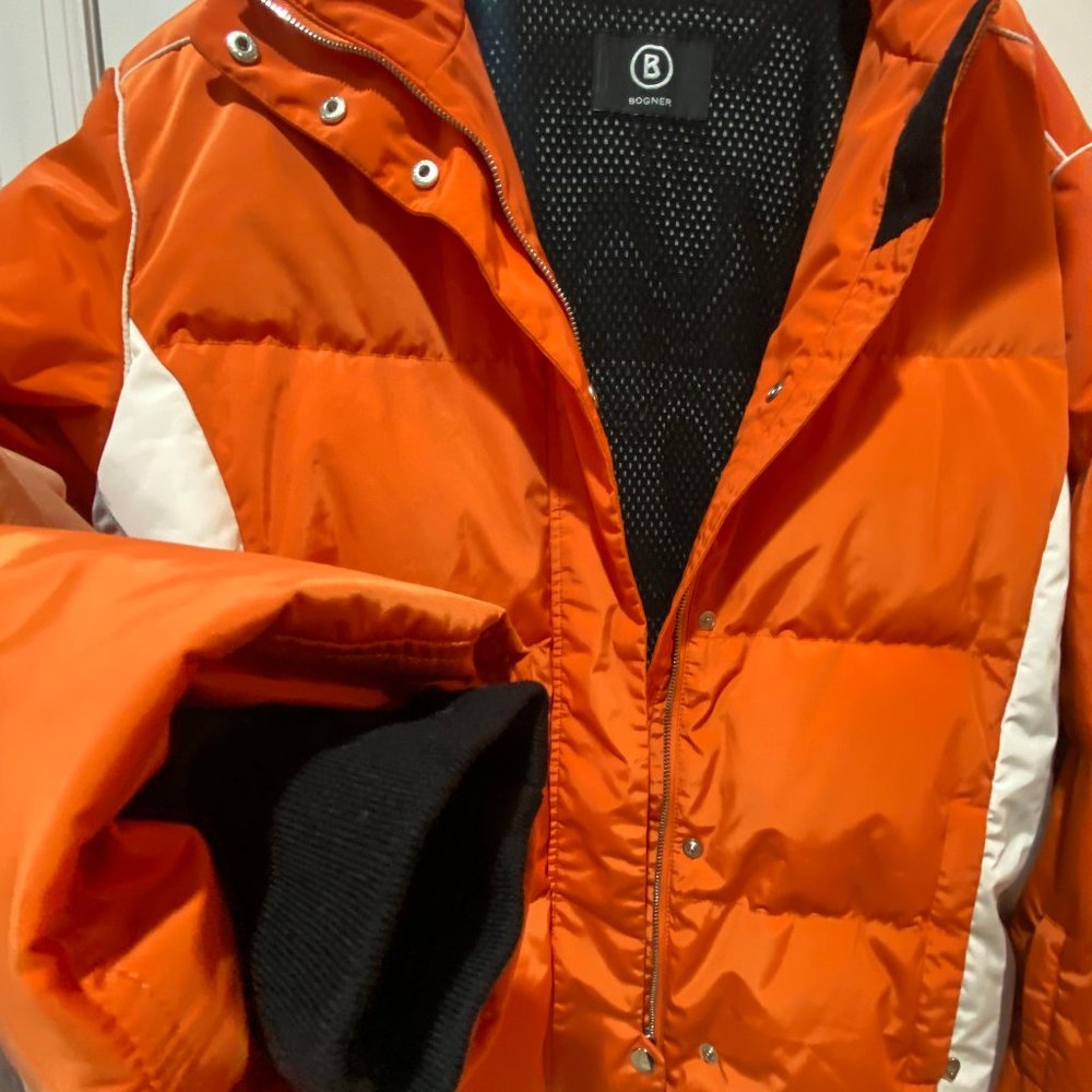 Bogner Bright Orange Down Jacket - image 7